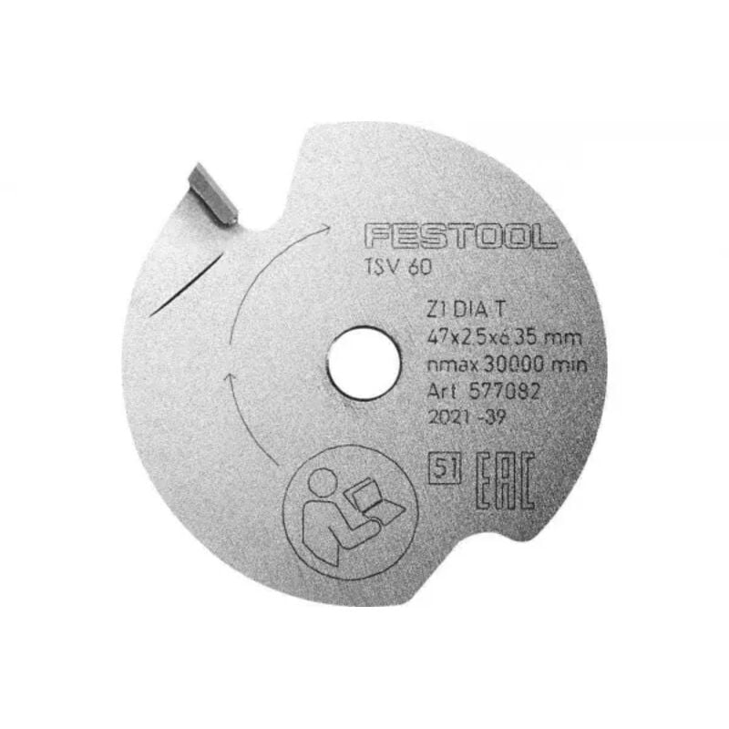 foto del prodotto dia 47x2,5x6,35 t1 lama diamantata per incisore festool