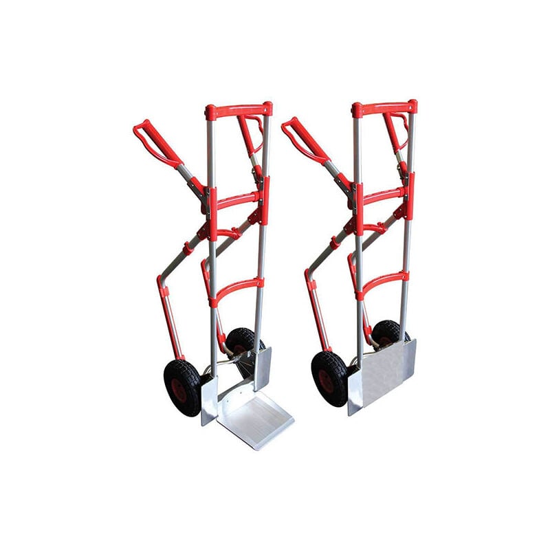 foto del prodotto diable manutention carrello alluminio con pala pieghevole ruote antiforatura str300nbrass rinc