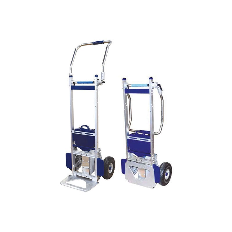 foto del prodotto diable manutention carrello elettrico saliscale pieghevole e compatto pala 400x240mm carico 170kg dmeg170