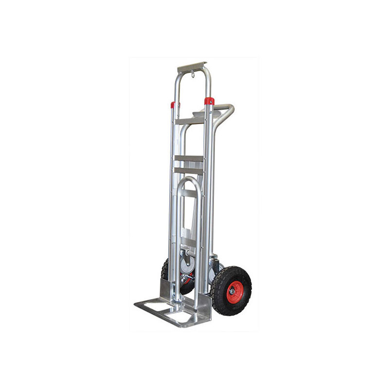 foto del prodotto diable manutention carrello in alluminio a 3 posizioni capacit di carico 250 kg 350 kg ruote gonfiabili stc3