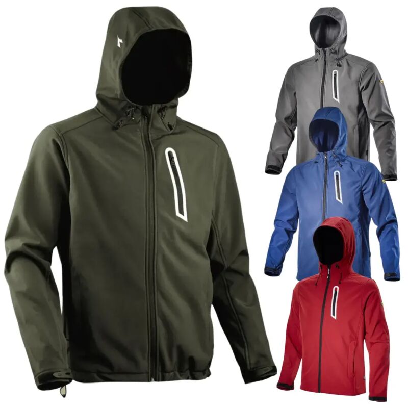 foto del prodotto diadora giacca softshell utility sail verde militare verde xl