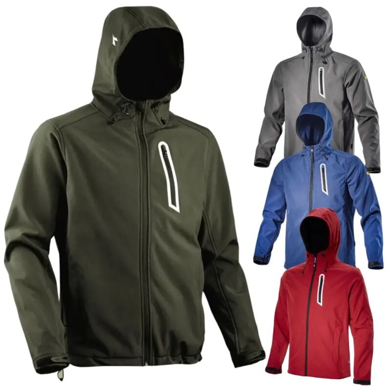 foto del prodotto diadora - giacca softshell utility sail verde militare verde xs