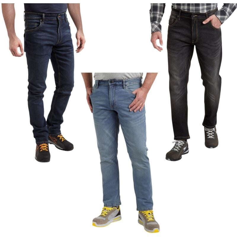 foto del prodotto diadora jeans da lavoro pant stone 5 pkt dirty washed c6207 l xl