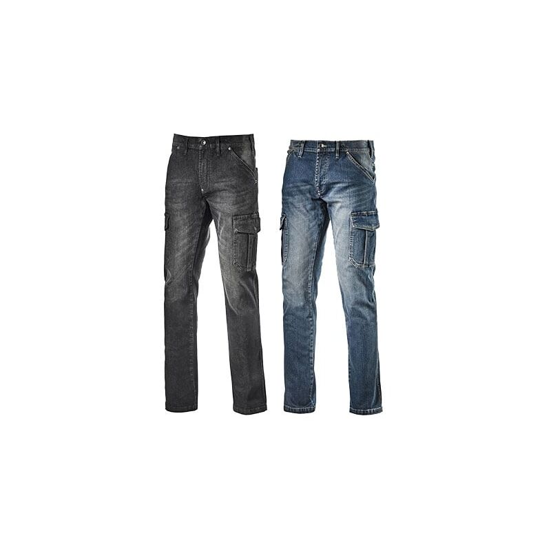 foto del prodotto diadora jeans da lavoro utility cargo denim 28 nero