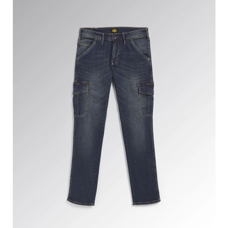 foto del prodotto diadora jeans da lavoro utility cargo denim 32 blu