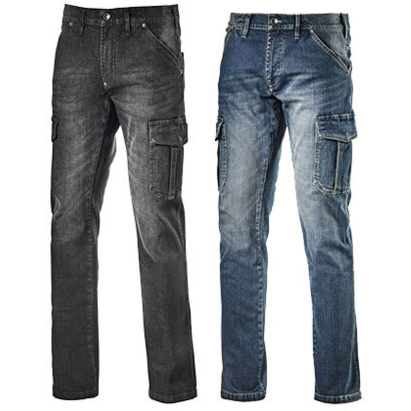 foto del prodotto diadora jeans da lavoro utility cargo denim 38 nero