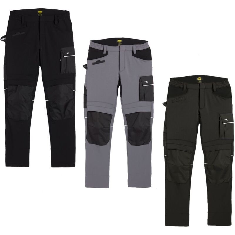 foto del prodotto diadora pantaloni antinfortunistici utility pant carbon xs grigio