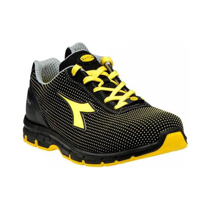 foto del prodotto diadora scarpe run atom low s3 src esd nero giallo basse numero 41