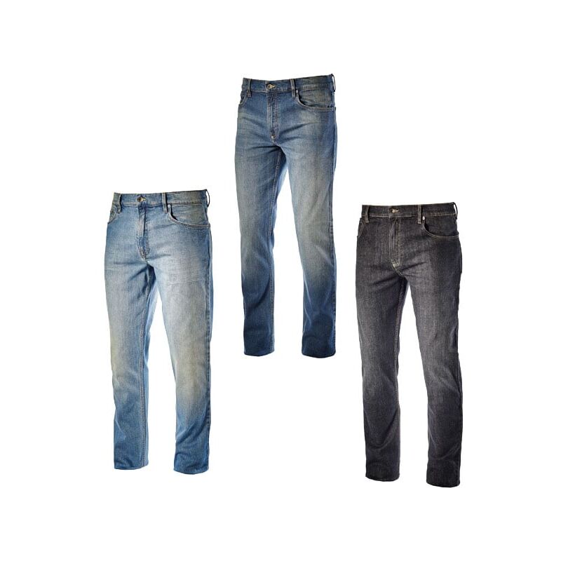 foto del prodotto diadora utility stone 5 pkt pantaloni jeans da lavoro elasticizzati 32 azzurro