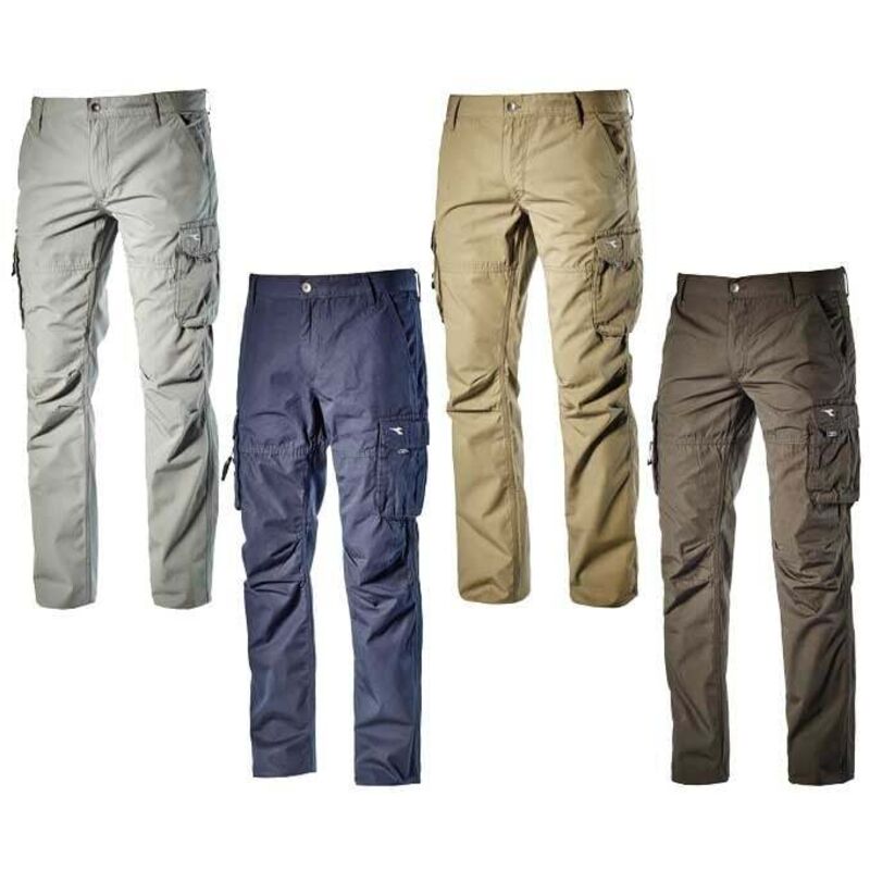 foto del prodotto diadora utility win ii estivi 100% cotone 215 gr/m - pantaloni da lavoro - xl - grey