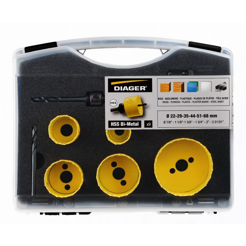 foto del prodotto diager 6 seghe a tazza hss accessori 651c