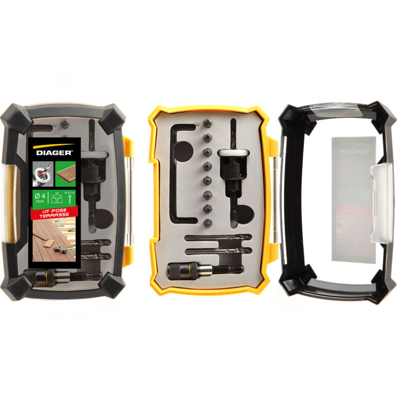 foto del prodotto diager kit completo per coperta con trapano da 4 mm 9000a