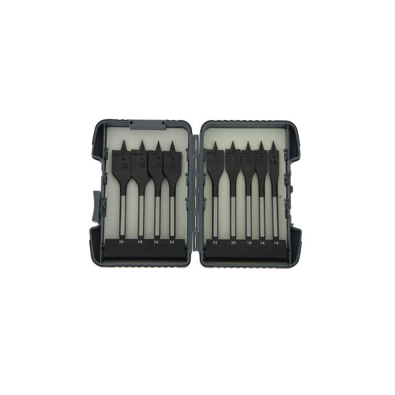 foto del prodotto diager set di 9 punte piatte quick lock 14 a 30 mm 925c
