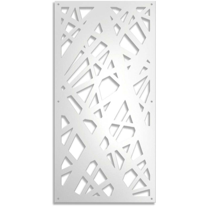 foto del prodotto diagonal large pannello traforato in pvc 10mm spessore colore bianco misura 47x94 cm