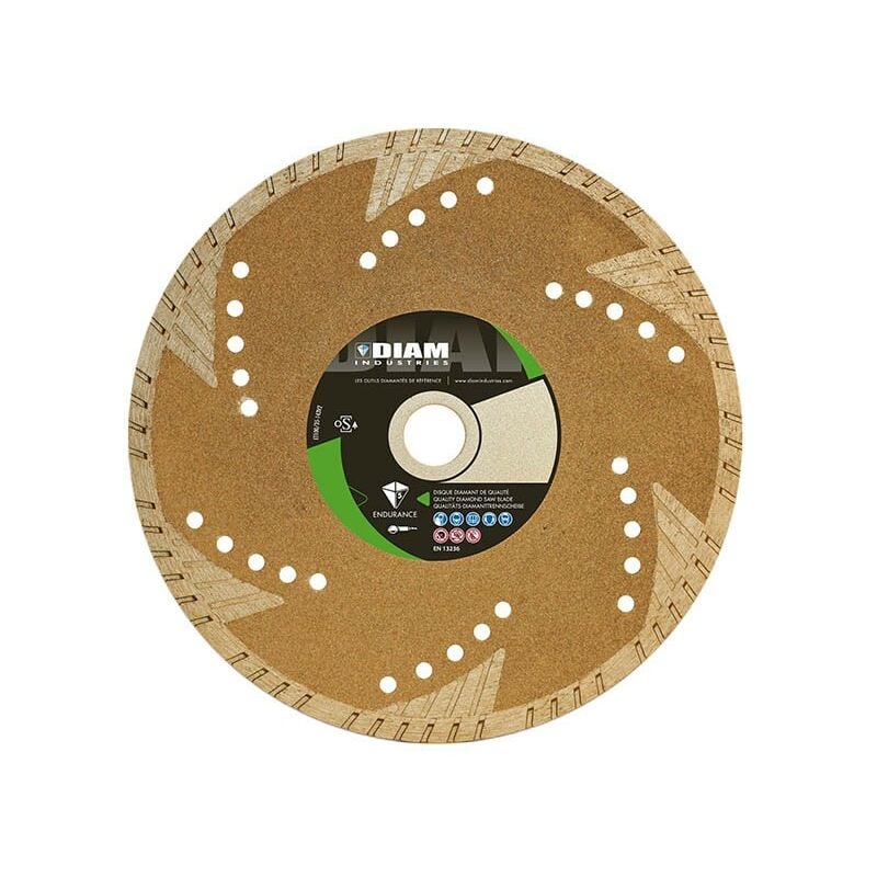 foto del prodotto diam industries disco diamantato 230 22,2 diam per pietra naturale, piastrelle in cemento e granito ts80230