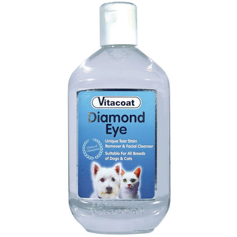 foto del prodotto diamond eye vitacoat lozione per pulizia macchie intorno agli occhi di cani e gatti 250 ml