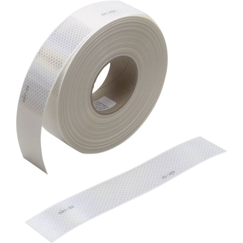 foto del prodotto diamond grade 983 10 98310eceold nastro segnaletico catarifrangente bianco riflettente 50 m 3m