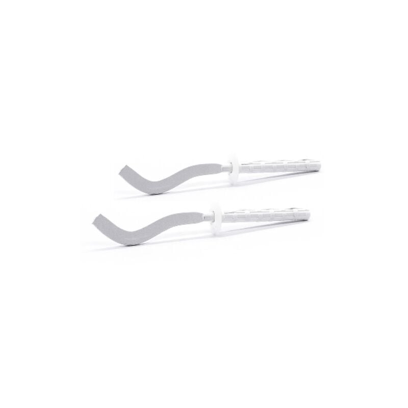 foto del prodotto dianhydro 2 pz mensole filettate piatte schiacciate per radiatori in alluminio 7 x 190 mm dh