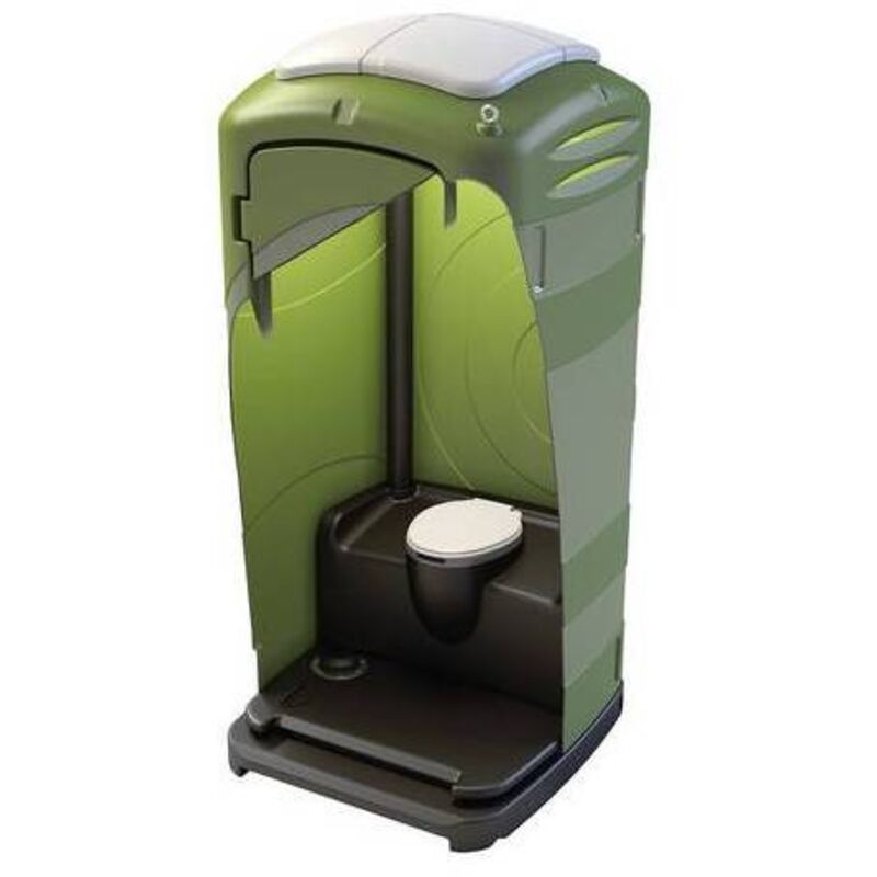 foto del prodotto dianhydro bagno mobile con wc chimico acqua pulita mod. milano verde