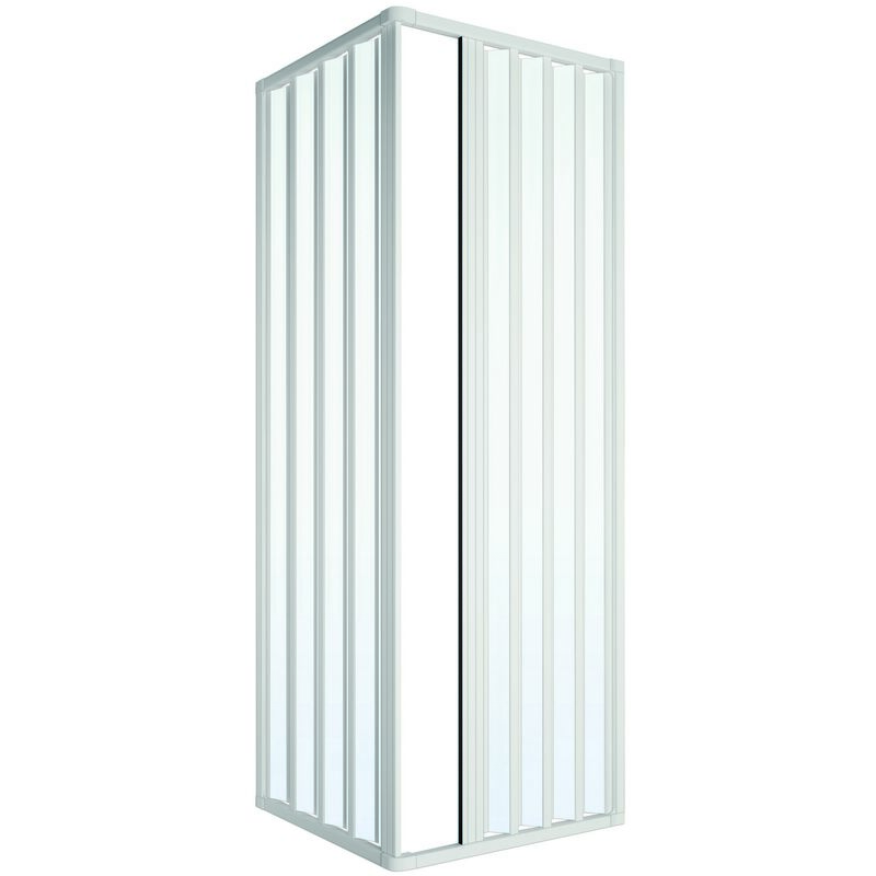 foto del prodotto dianhydro box doccia 2 lati soffietto riducibile modello loris lux misura cm 70 x 70