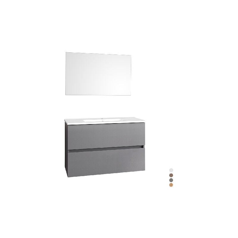 foto del prodotto dianhydro composizione mobile bagno 80 cm dearum quercia naturale