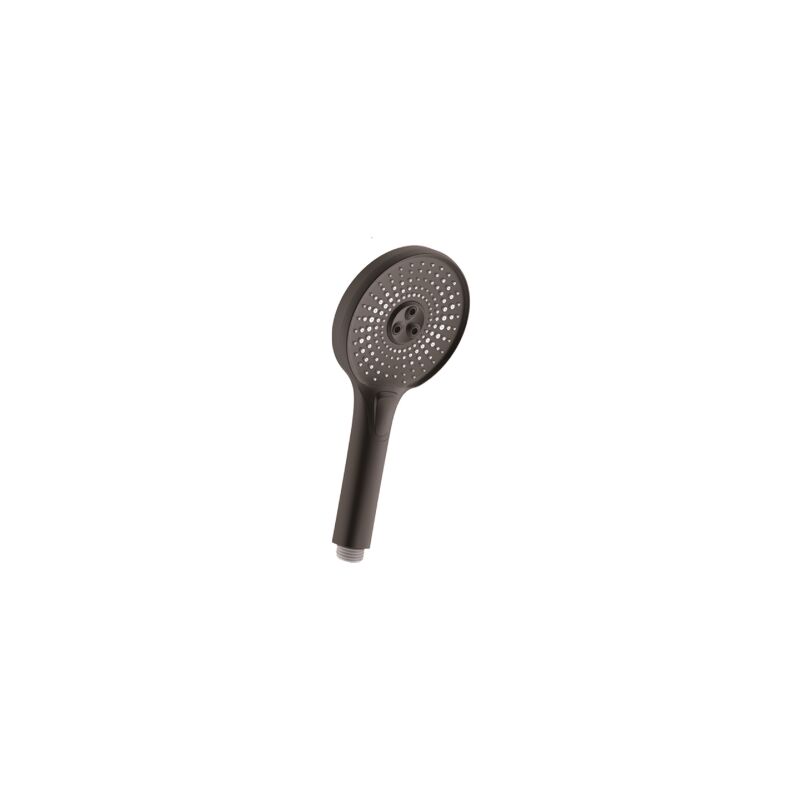 foto del prodotto dianhydro doccia doccetta augusta 3 getti in abs nero con sistema anticalcare 120 mm per doccia vasca