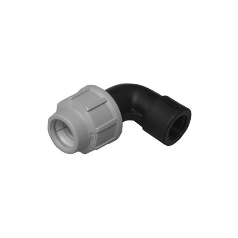 foto del prodotto dianhydro gomito a 90 c derivazione femmina dianflex brand per polietilene 3 4 x 32 dh