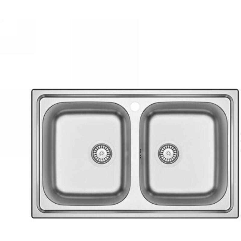 foto del prodotto dianhydro lavello incasso acciaio inox 80x50 cm