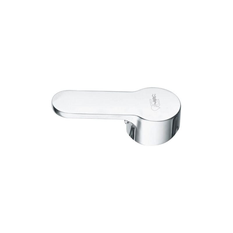 foto del prodotto dianhydro maniglia per monocomando serie paco attacco quadro 9x9 mm e lunghezza leva 107 mm in ottone cromato rubinetteria