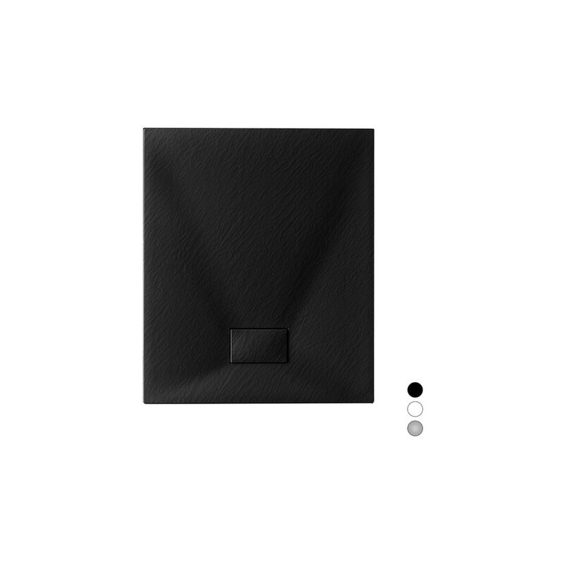 foto del prodotto dianhydro piatto doccia slim rettangolare nero 70x140 cm