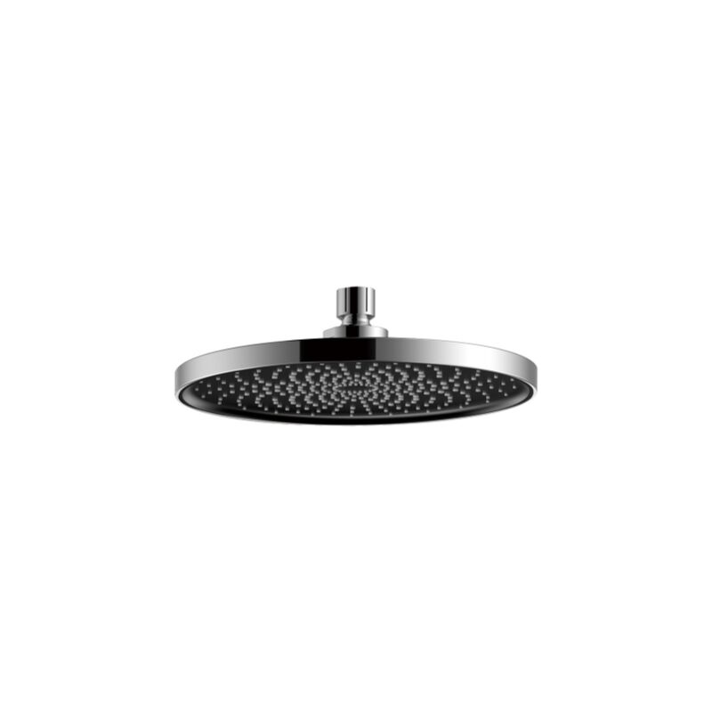 foto del prodotto dianhydro soffione doccia doccetta tondo licata monogetto in abs nero per wc bagno