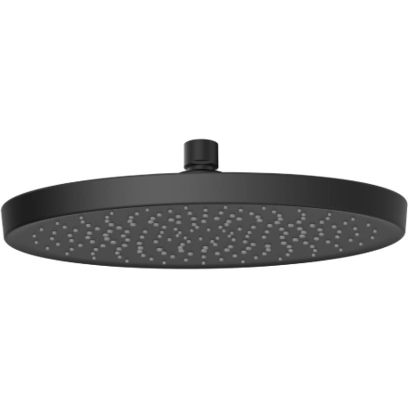 foto del prodotto dianhydro soffione doccia nola nero opaco 250 mm monogetto in abs e water saving ricambio accessorio doccia