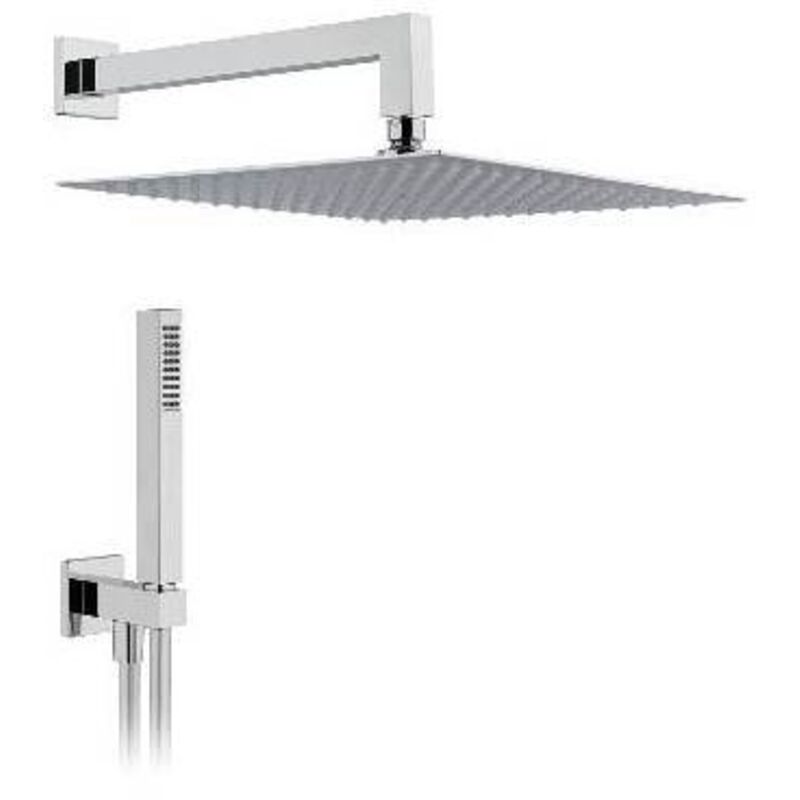 foto del prodotto dianhydro soffione doccia quadrato 250x250 braccio 350 mm