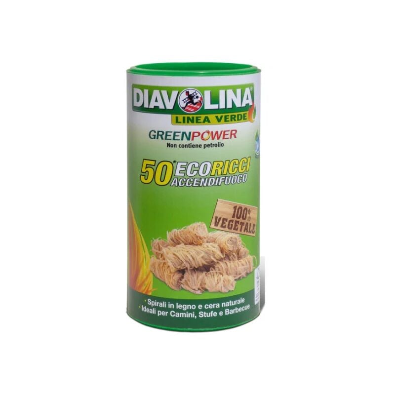 foto del prodotto diavolina 15364 accendifuoco eco ricci 50pz
