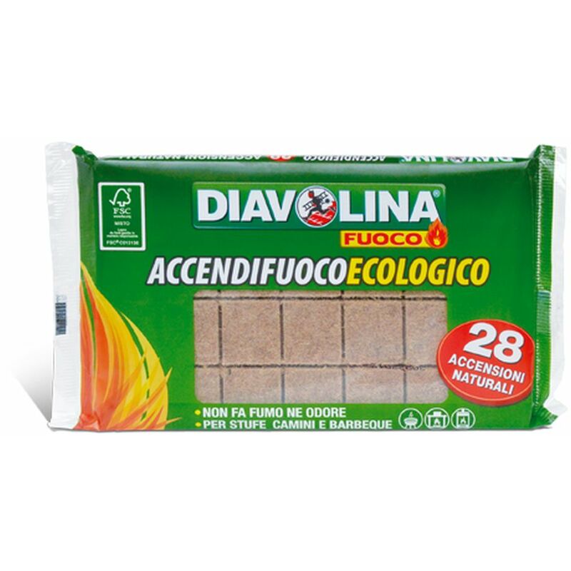 foto del prodotto diavolina accendifuoco ecologico 28 accensioni