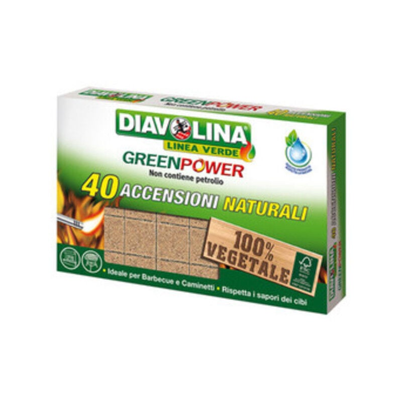 foto del prodotto diavolina green power 40 cubi 15341. prezzo per 1 pezzo.