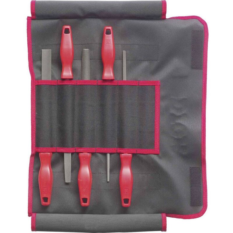 foto del prodotto dick 13082020 assortimento di lime da officina a 2, 5 pezzi, diverse forme lunghezza 200 mm 1 kit