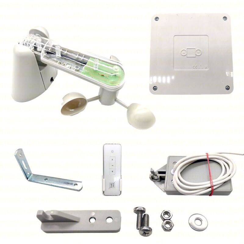 foto del prodotto dieffematic kit centrale sensore pioggia vento acqua tapparella tenda da sole tlc 433 kiti