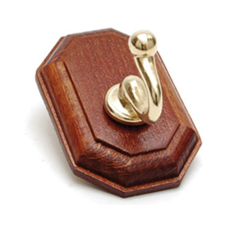 foto del prodotto diesse gancio adesivo holz noce oro 1p cm.4x6. prezzo per 1 pezzo.