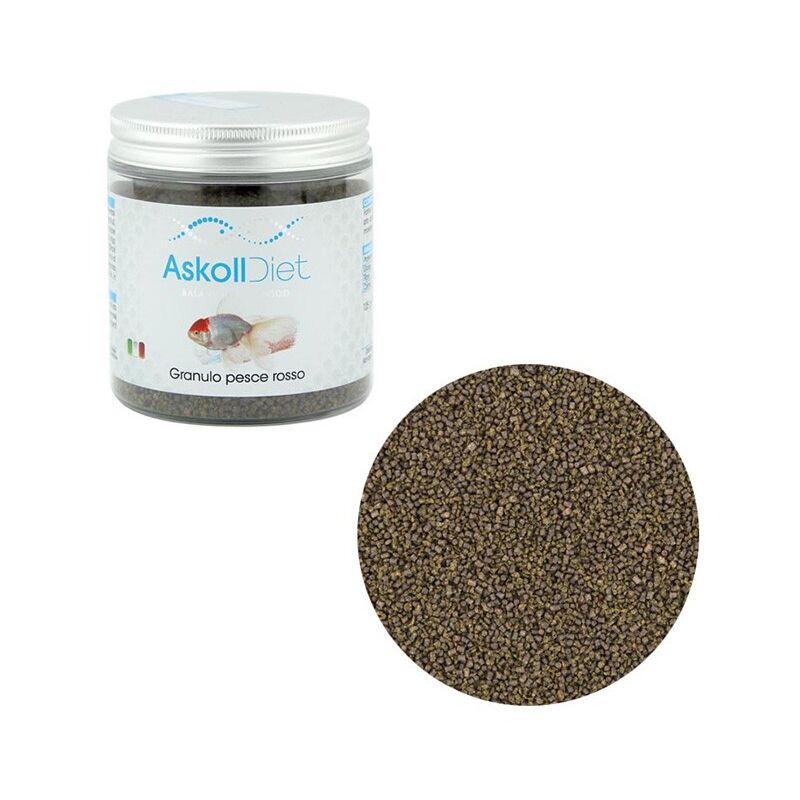 foto del prodotto diet granulo pesce rosso alimento completo per pesci ornamentali di acqua fredda formato 250 ml askoll