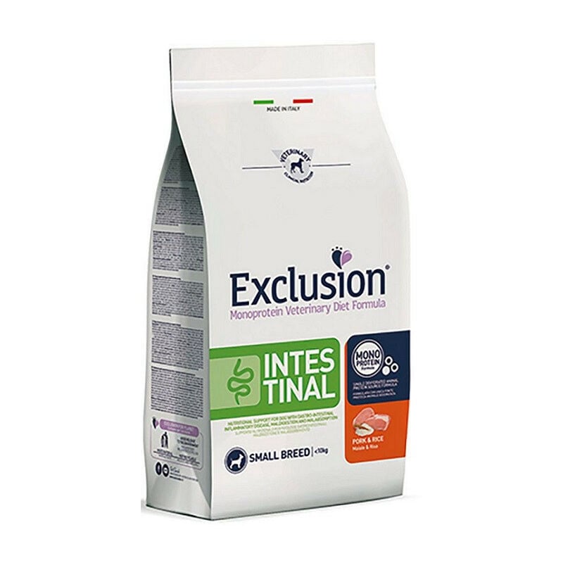 foto del prodotto diet intestinal per cane small breed con maiale e riso - exclusion