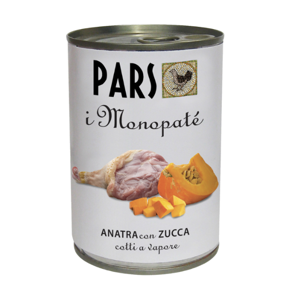 foto del prodotto dieta pars monopat grain free monoproteico 395 gr anatra con zucca confezione da 6 pezzi umido monoproteico cane 1 ordine scegli lo sconto bzr5 bzr20 200 punti fedelt 