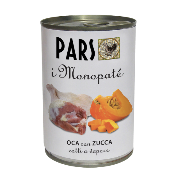 foto del prodotto dieta pars monopat grain free monoproteico 395 gr oca con zucca confezione da 6 pezzi umido monoproteico cane 1 ordine scegli lo sconto bzr5 bzr20 200 punti fedelt 