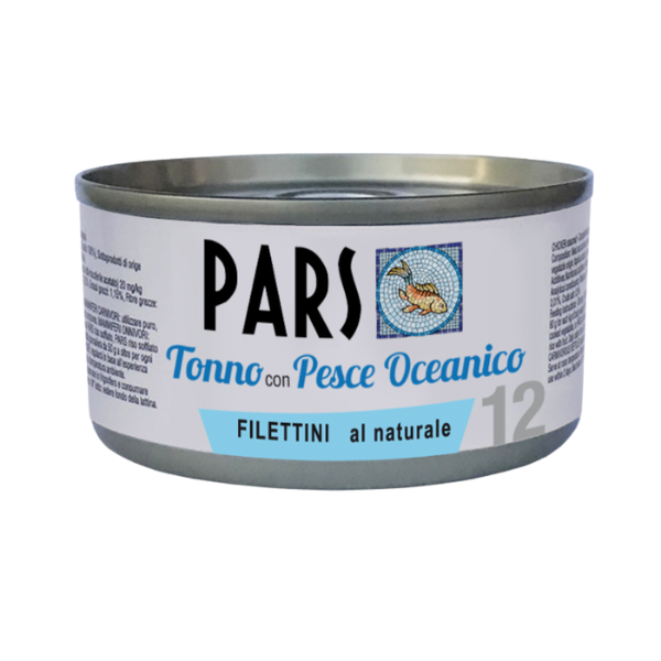 foto del prodotto dieta pars umido filettini al naturale 85 gr tonno con pesce oceanico confezione da 24 pezzi cibo umido per cani 1 ordine scegli lo sconto bzr5 bzr20 200 punti fedelt 