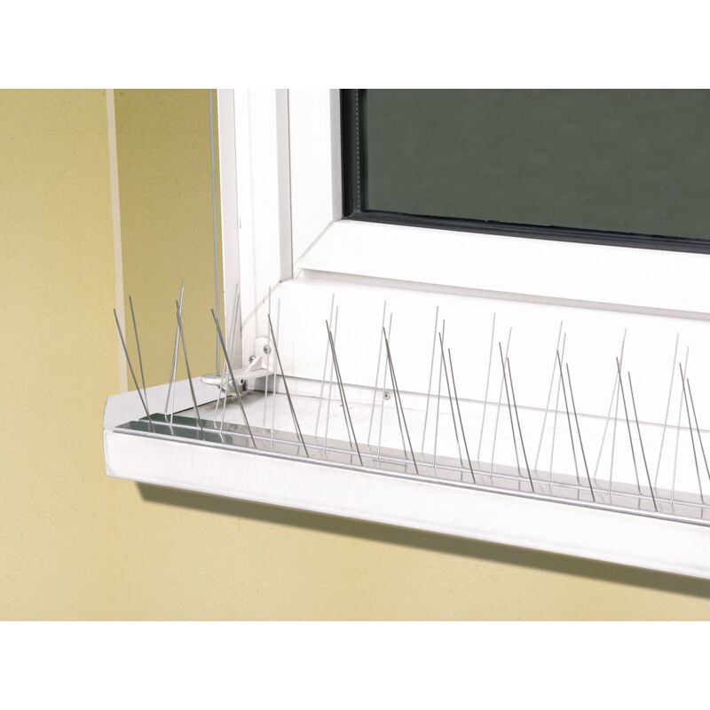 foto del prodotto difesa contro gli uccelli e i piccioni classici lunghi 60 cm. 24 punti in alluminio per 6