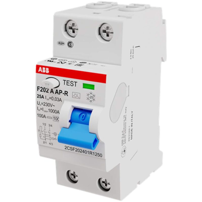 foto del prodotto differenziale puro rccb 25a f202a 25 0,03 ap r abb