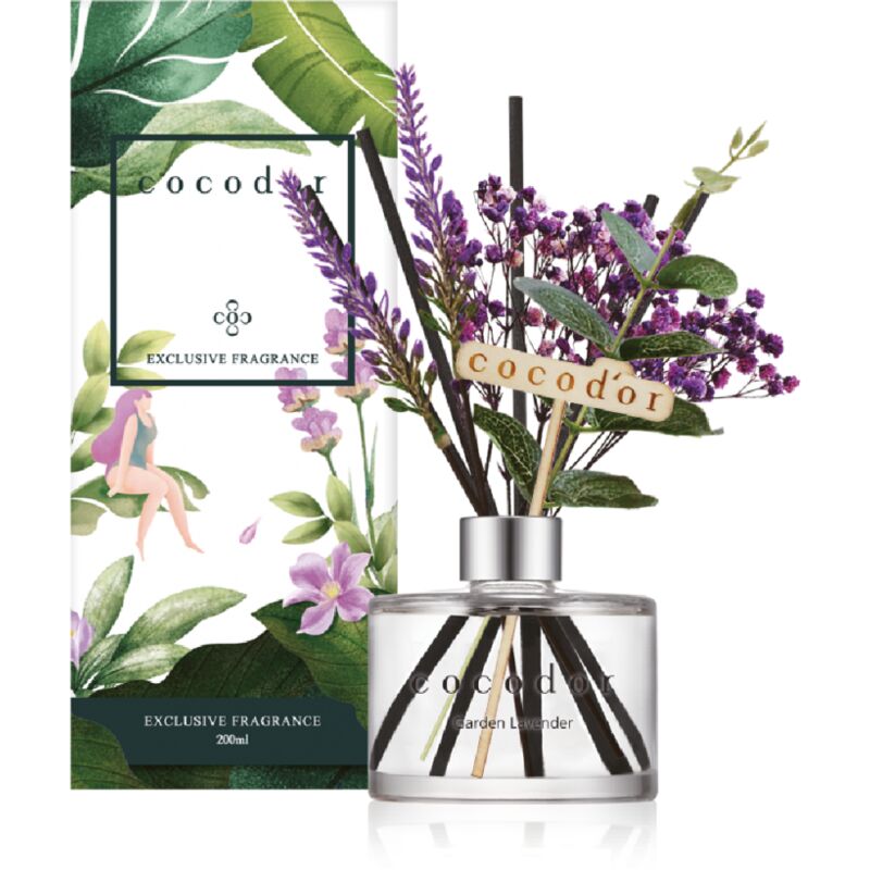 foto del prodotto diffusore a bastoncini lavender 200ml garden lavender cocodor