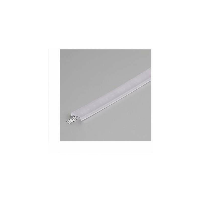 foto del prodotto diffusore a clip trasparente 2m per profilo led 17,6mm