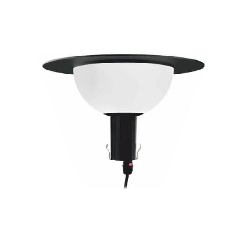 foto del prodotto diffusore circolare saturno fbt nero e27 10w per pali diametro 60mm mareco 1033101n