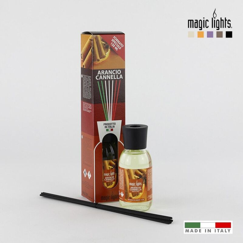 foto del prodotto diffusore di aroma di arancia e cannella mikado 125 ml magic lights